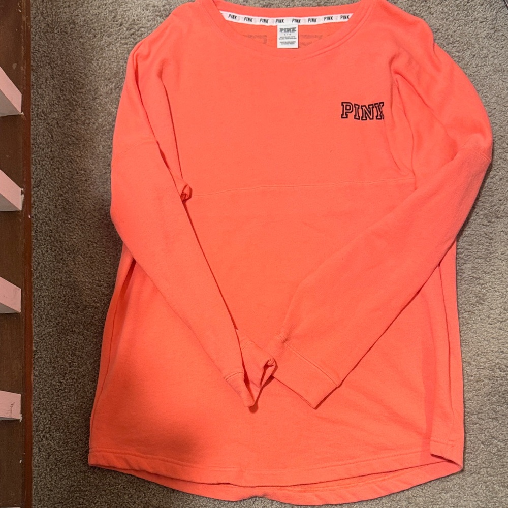 Victoria's Secret PINK Orange Sweatshirt